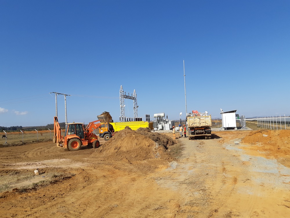 Substation Topsoil Removal in Progress